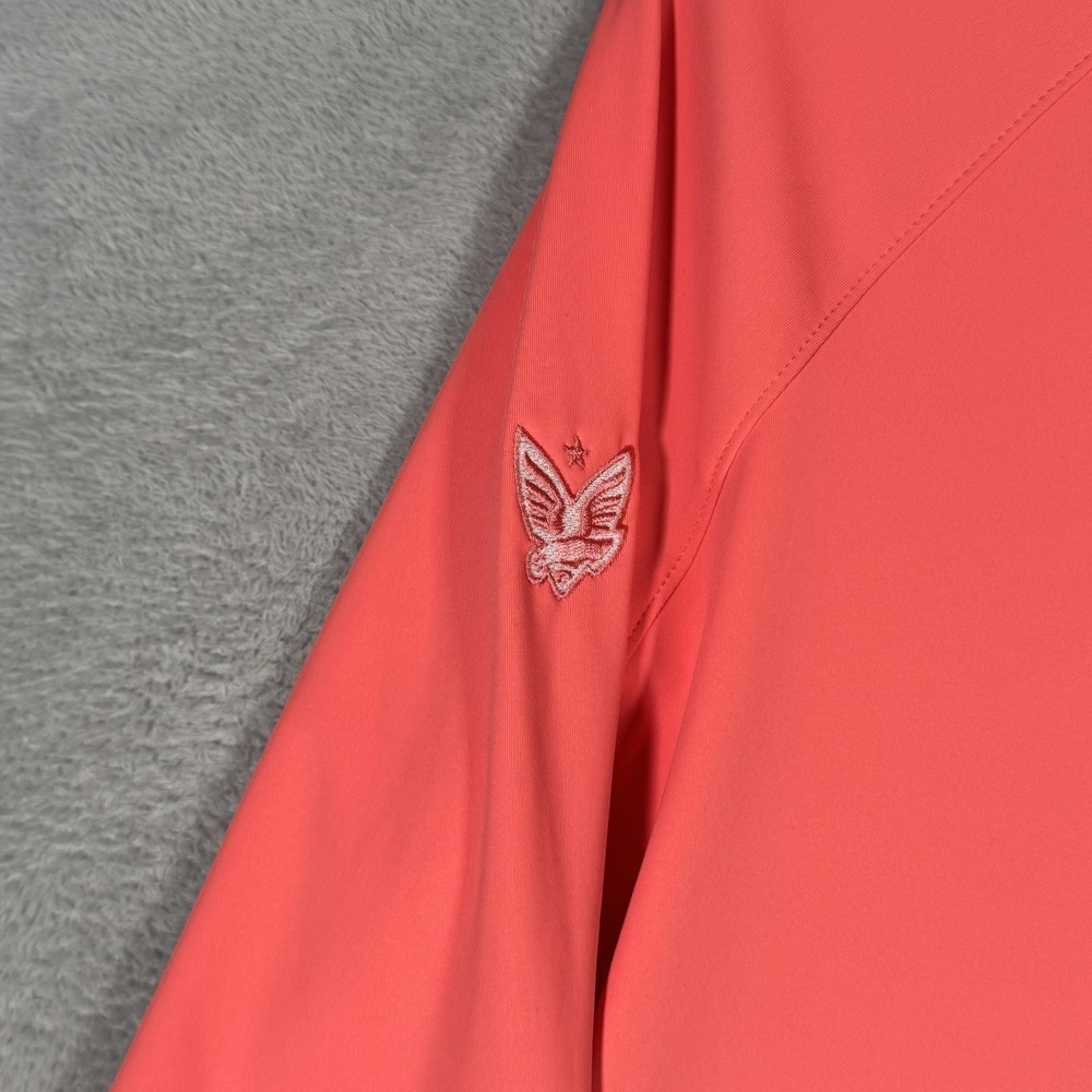 Redvanly Hoodie Mens Medium Coral Larkin Stretch Knit Performance Sweatshirt - Picture 3 of 9